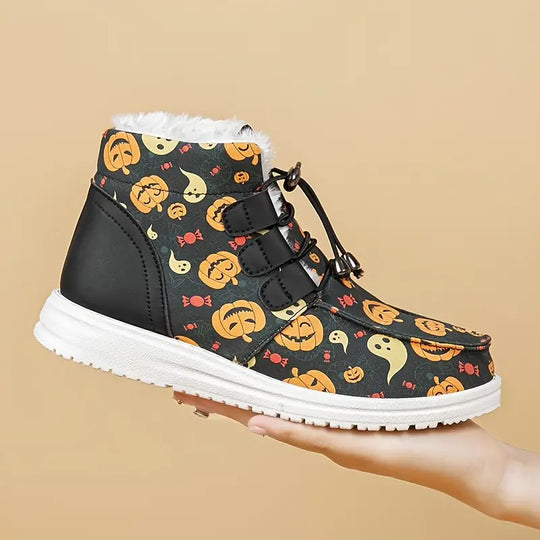 EB | Damen Halloween Druck Winterstiefel