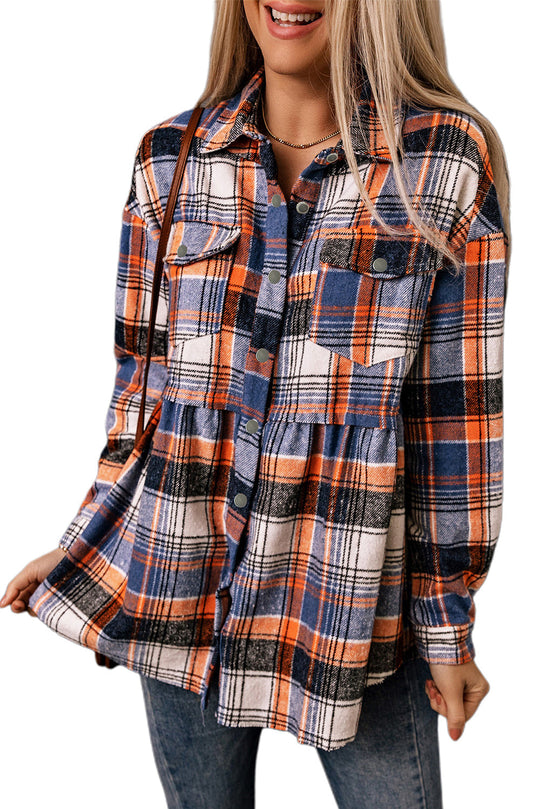 EB | Checkered Shirt With A-cut Cotton Blend Ideal for Everyday Look