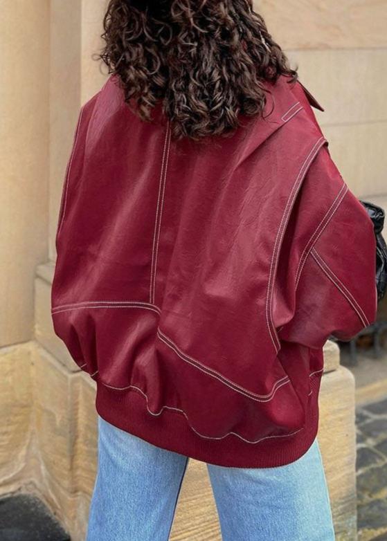 EB | Weinroter Reißverschlussjacke