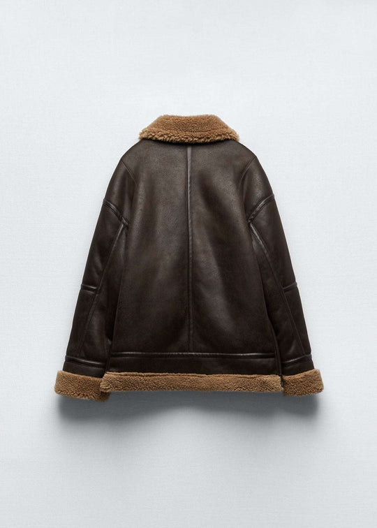 EB | Fellbesetzte Revers-Fliegerjacke