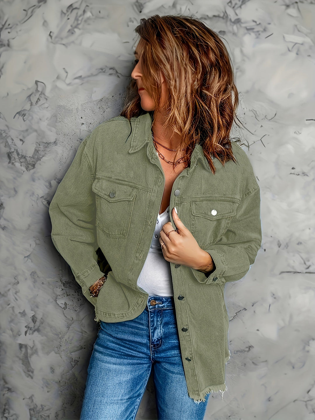 EB | Lässige Denim Überhemden mit Taschen 100% Baumwolle Stilvoll und Langlebig
