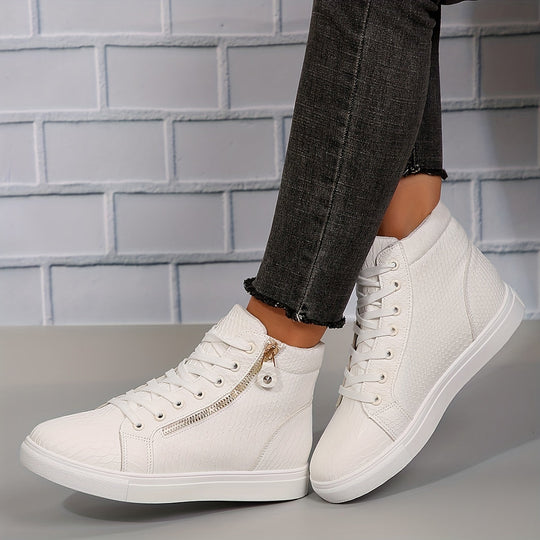 EB | Einfache Lässige Sneakers mit Reißverschluss