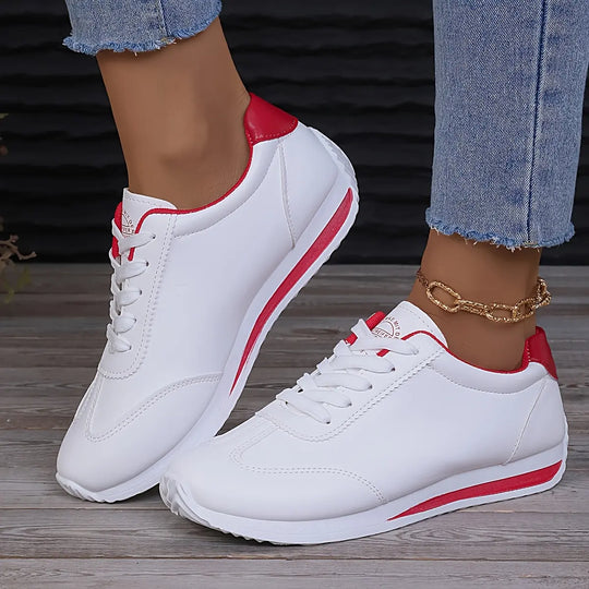 Einfarbige Freizeit-Sportschuhe für Damen mit dicken Sohlen EB EB