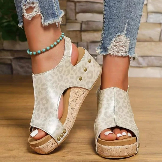 EB | Orthopädische Plateausandalen aus für Frauen
