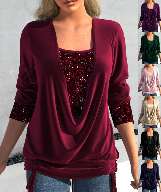 EB | Glitzer Pailletten Top