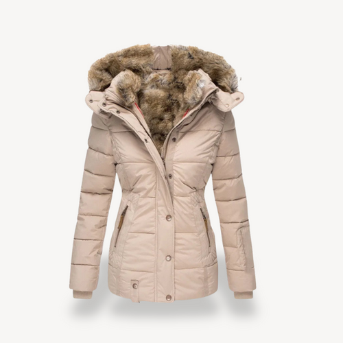 EB | Damen Kunstfellgefütterte Pufferjacke