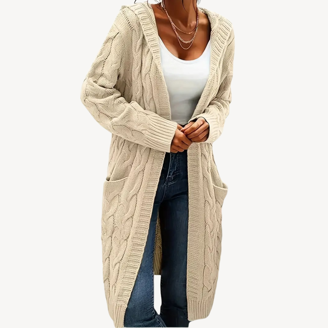 EB | Kabelstrick Kapuzencardigan