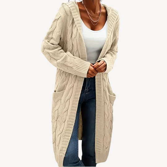 EB | Kabelstrick Kapuzencardigan