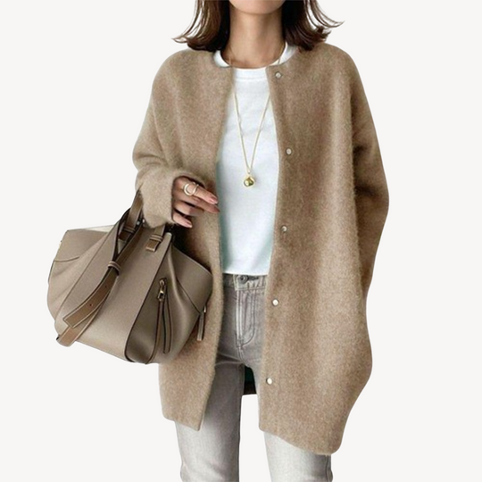 EB | Damen Knopfleiste Strickjacke