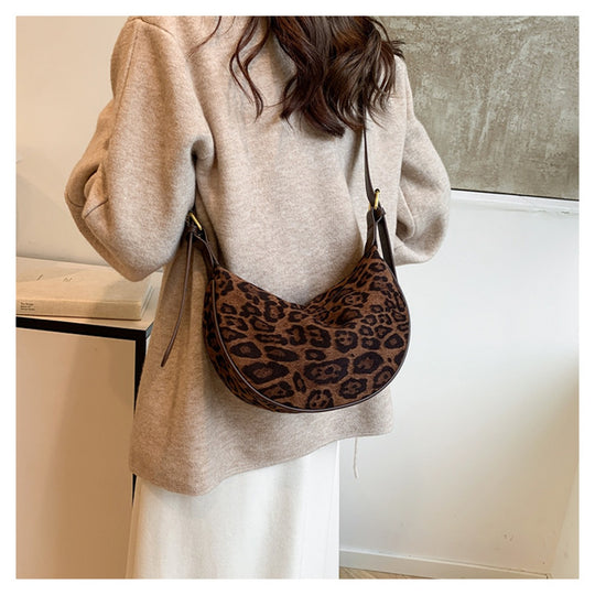 EB | Vintage Umhängetasche mit Leopardenmuster