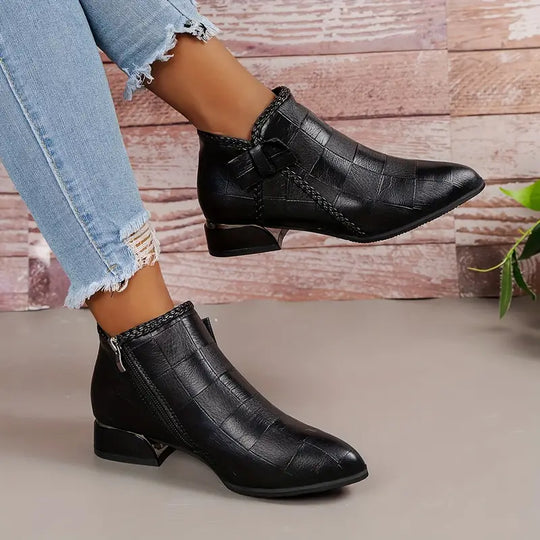 Bequeme Warme Damen Leichte Elegante Stilvolle Stiefeletten EB