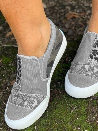 Bequeme Warme Weiche Atmungsaktive Slip On Damen Schuhe EB