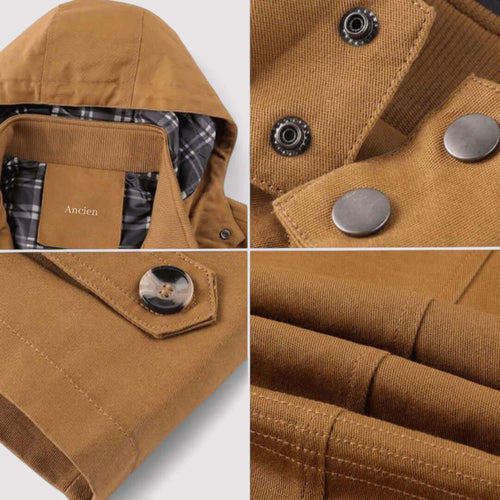 EB | Herren wasserdichte Winterjacke mit Kapuze