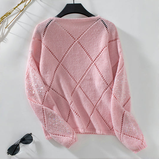EB | Luftiger Hohlstrickpullover Für Übergangszeit