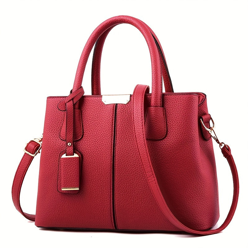 EB – Schicke All Season Geräumige PU Handtasche für Frauen