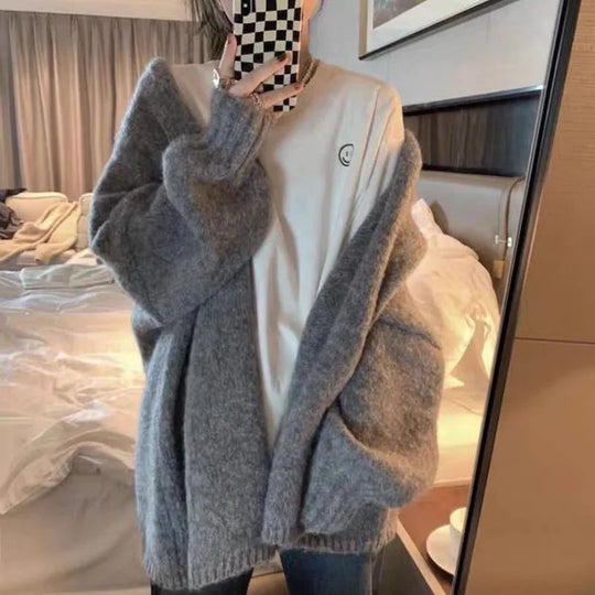EB | Gemütlicher Oversized Strickcardigan mit Knopfverschluss