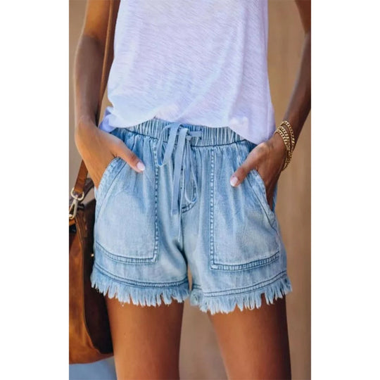 EB | Denim-Shorts mit hoher Taille