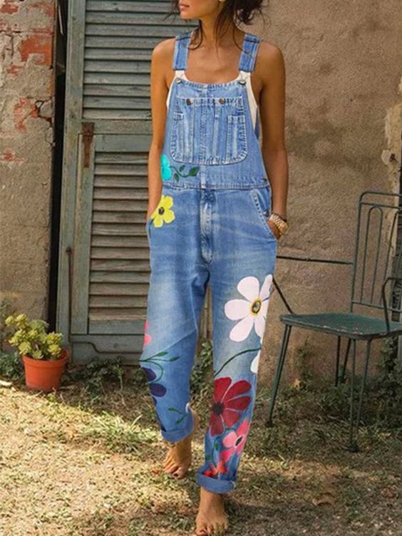 EB | Ärmelloser Denim-Overall