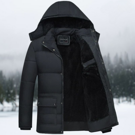 EB | Schwarze Puffer-Winterjacke