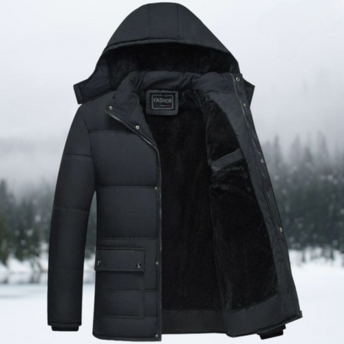EB | Schwarze Puffer-Winterjacke