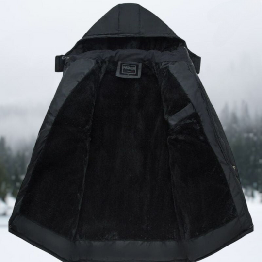 EB | Schwarze Puffer-Winterjacke