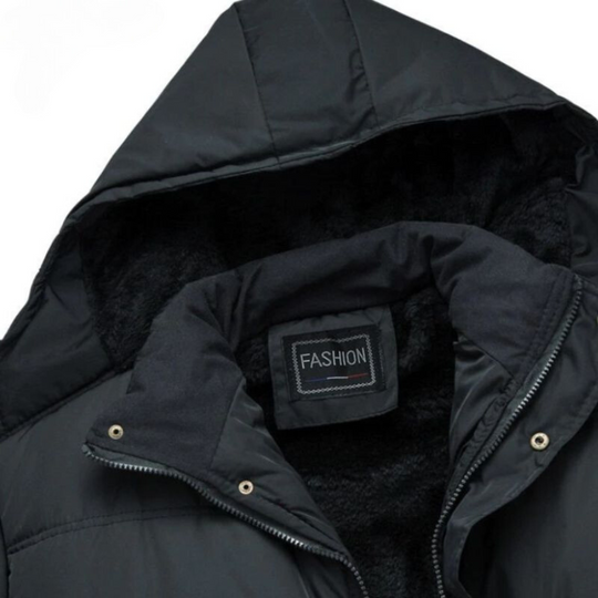EB | Schwarze Puffer-Winterjacke