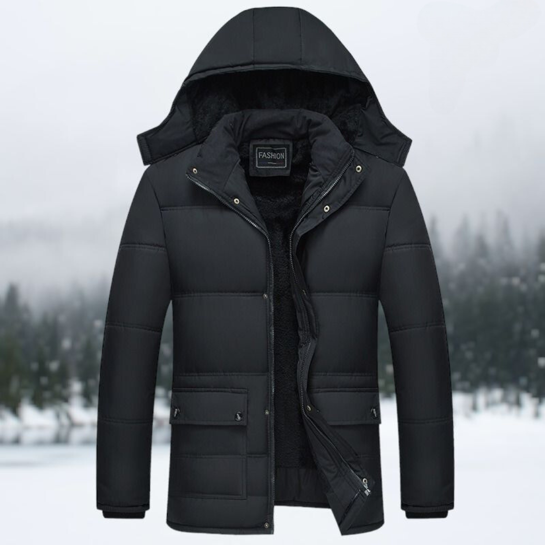 EB | Schwarze Puffer-Winterjacke