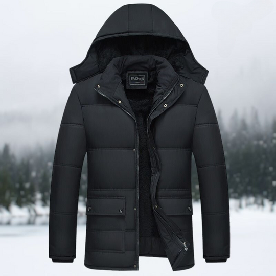 EB | Schwarze Puffer-Winterjacke