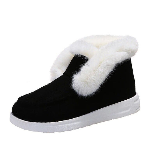 EB | Winter Mokassins - Wildleder Slip-On Mokassins mit Pelzfutter