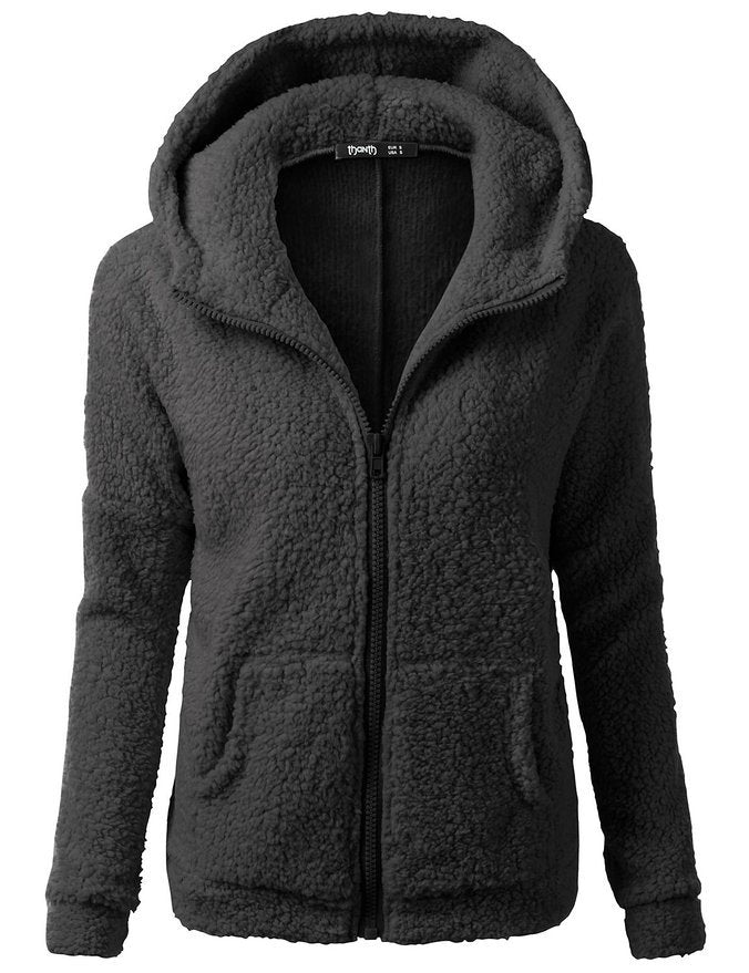EB | Weicher Fleece-Cardigan Schön & Warm & Vielseitig
