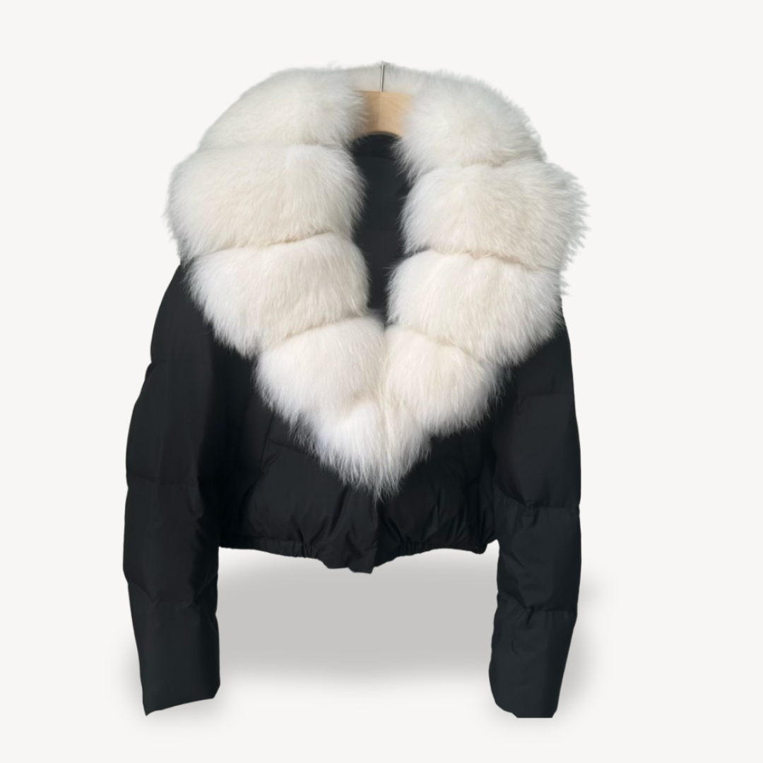 EB | Winter Pufferjacke mit Kunstfellkragen für Damen