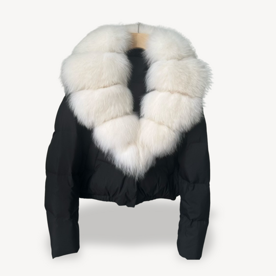 EB | Winter Pufferjacke mit Kunstfellkragen für Damen