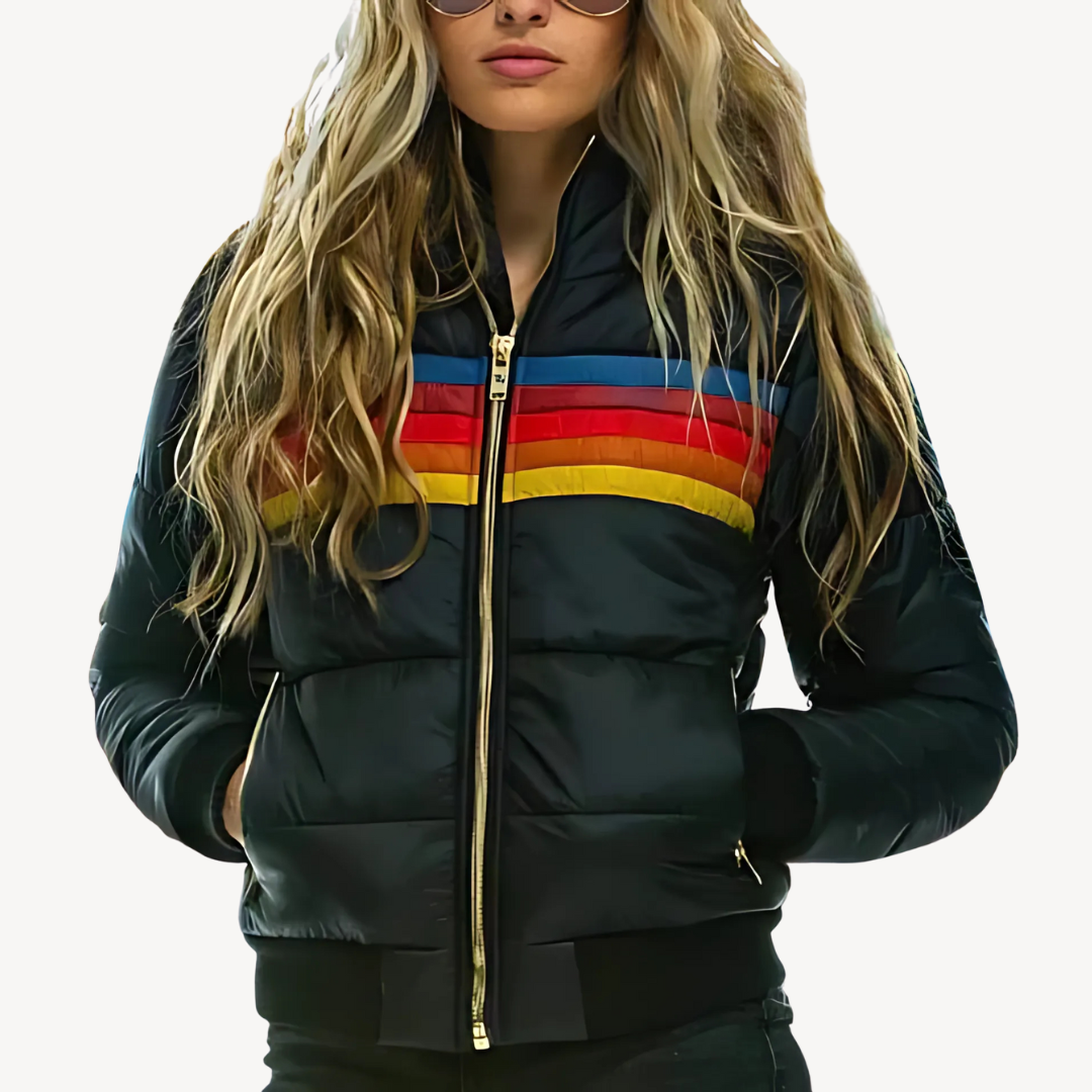 EB | Damen Pufferjacke mit Streifen