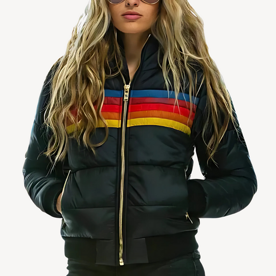 EB | Damen Pufferjacke mit Streifen