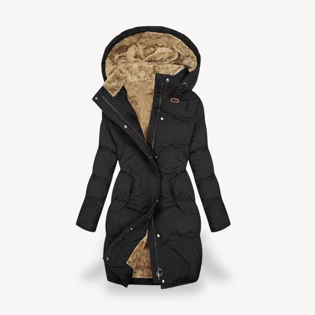 EB | Damen Pufferjacke mit Kunstpelzfutter