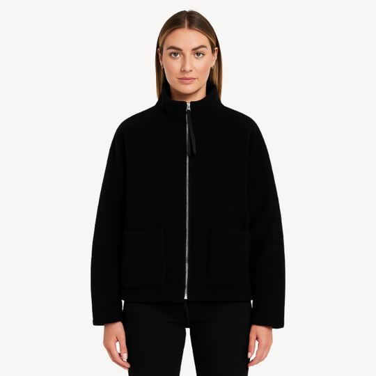 EB | Damen Bequeme Zip-Up Fleecejacke