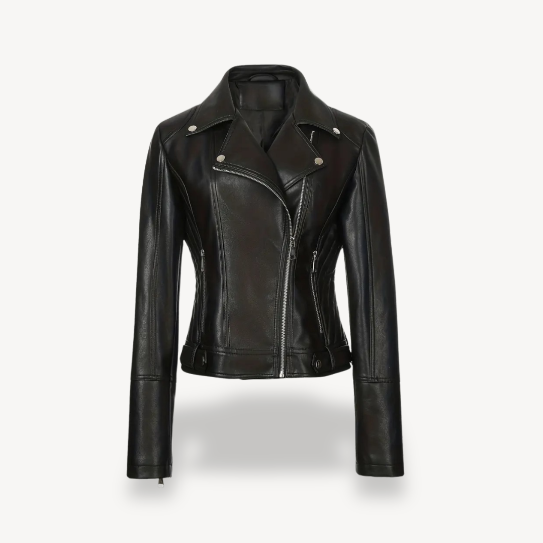 EB | Fake-Leder Bikerjacke für Frauen
