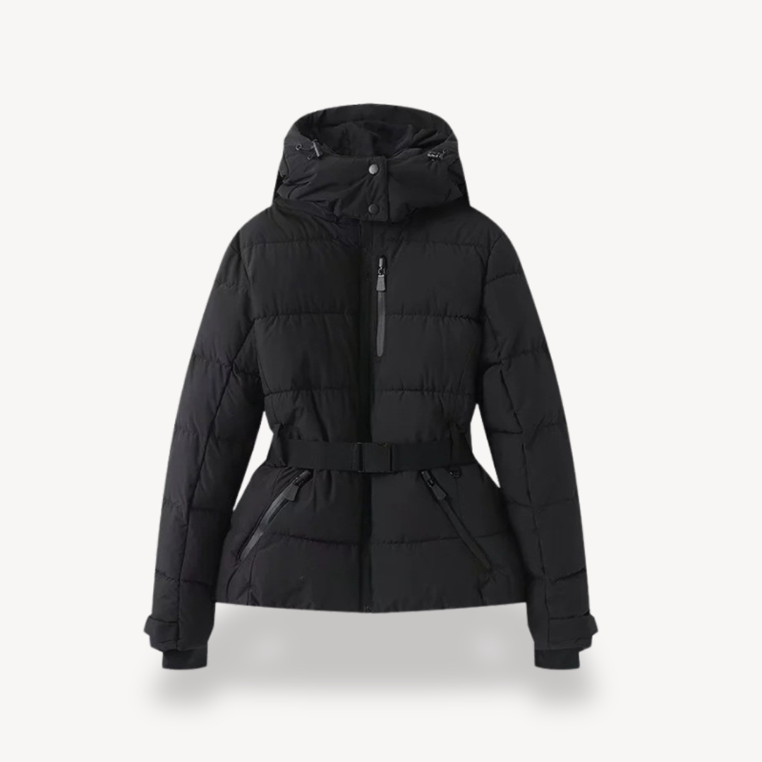EB | Damen Daunenpufferjacke mit Gürtel
