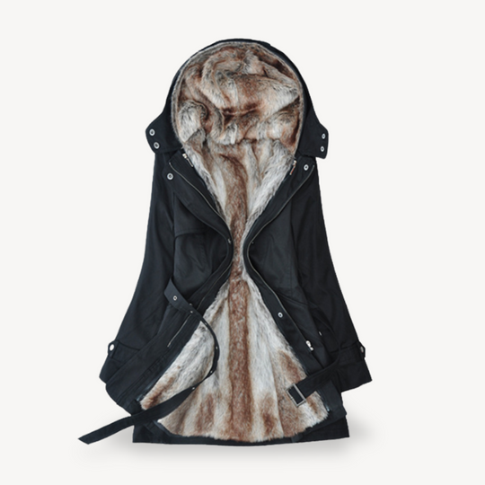 EB | Damen Parka-Jacke mit Kunstfellfutter