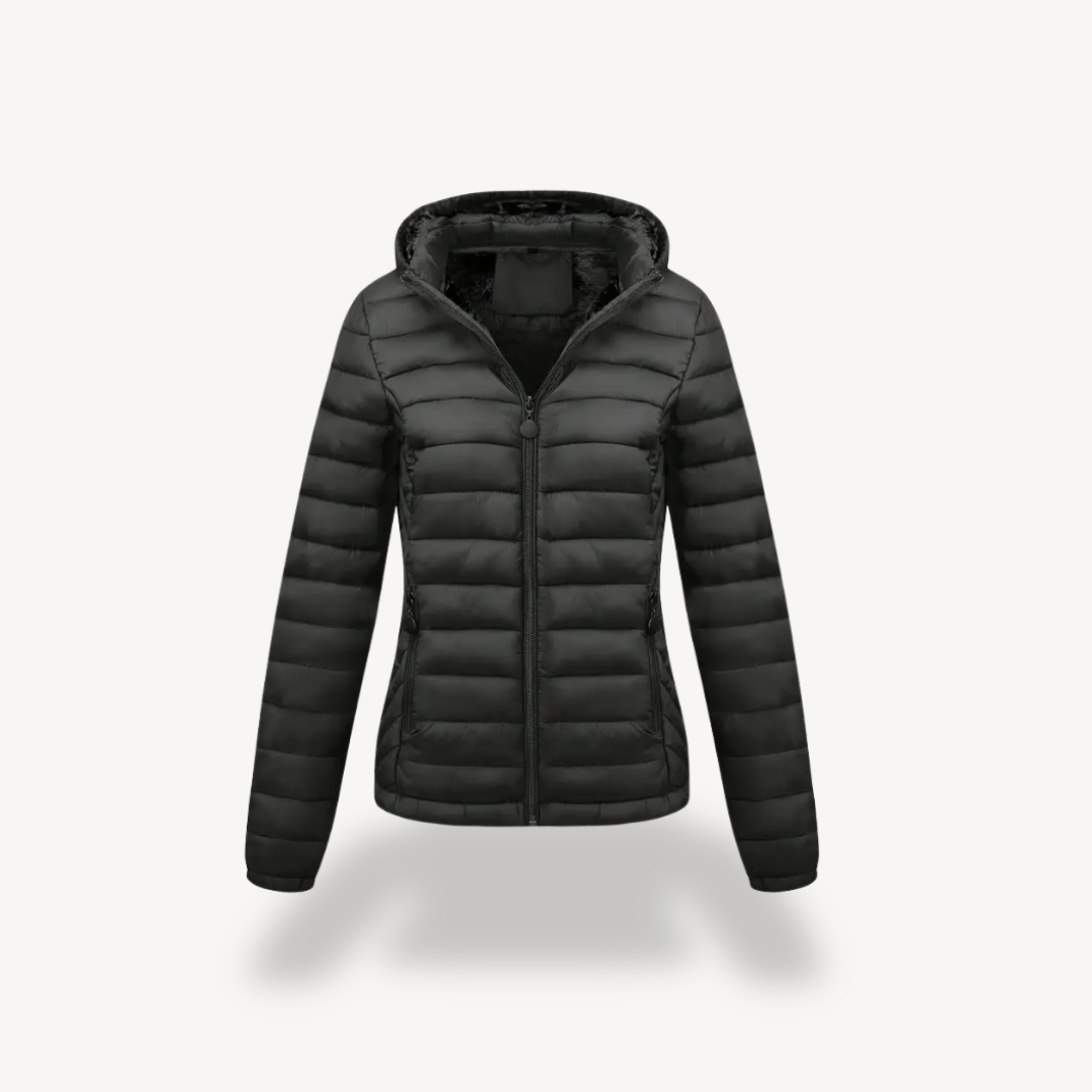 EB | Damen Gesteppte Pufferjacke mit Kapuze