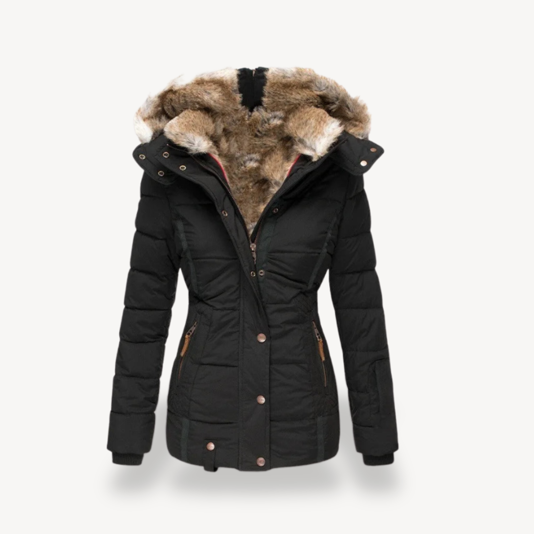 EB | Damen Kunstfellgefütterte Pufferjacke