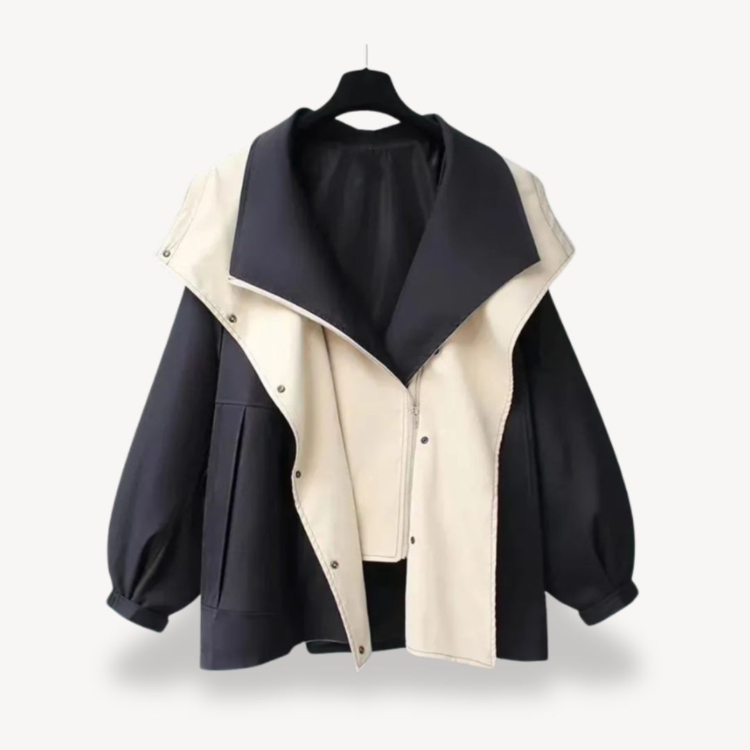EB | Colorblock Trenchcoat für Frauen