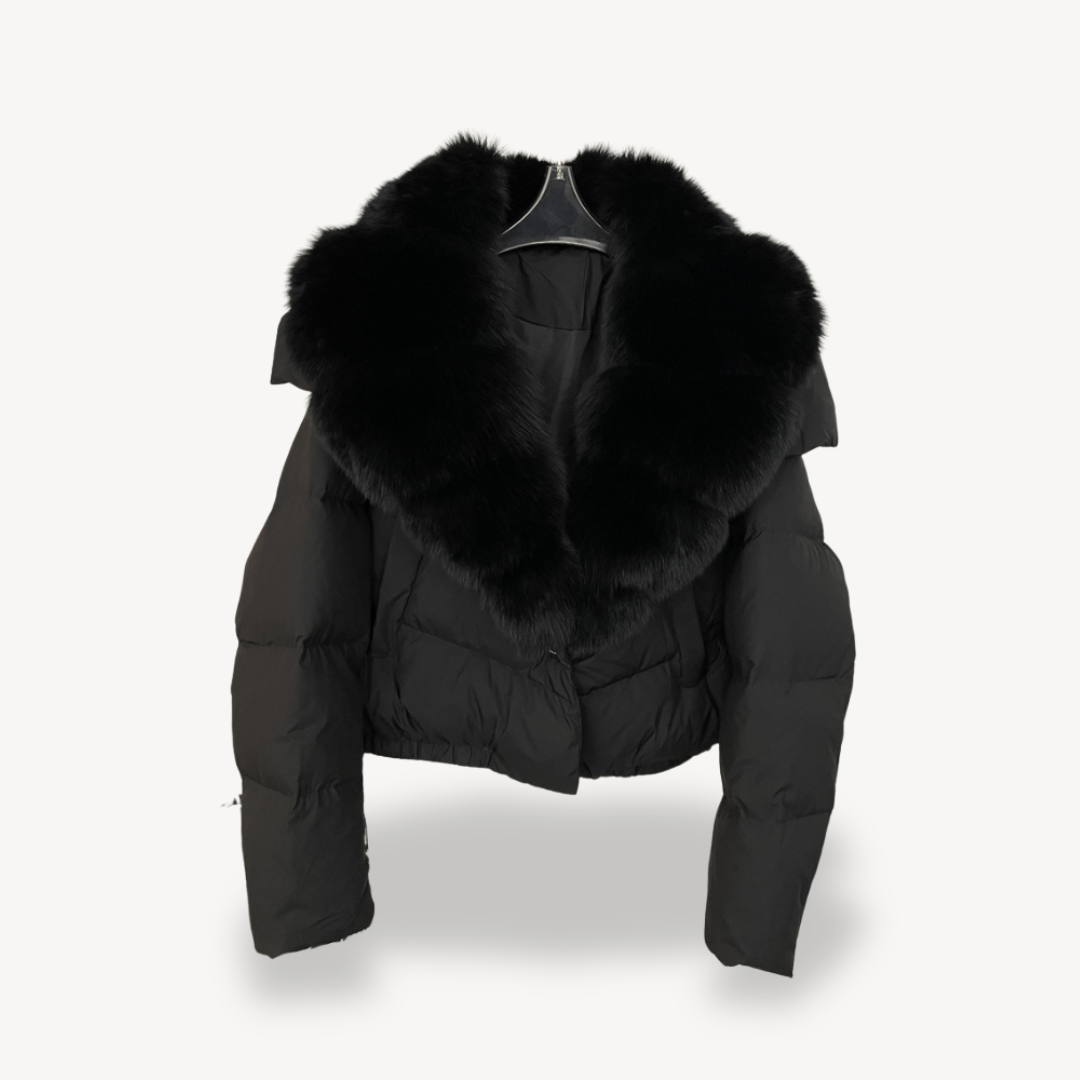 EB | Winter Pufferjacke mit Kunstfellkragen für Damen