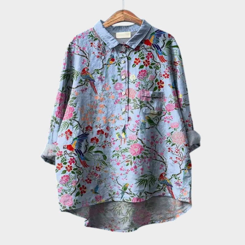EB | Schicke Bluse mit Knopfleiste Vorne