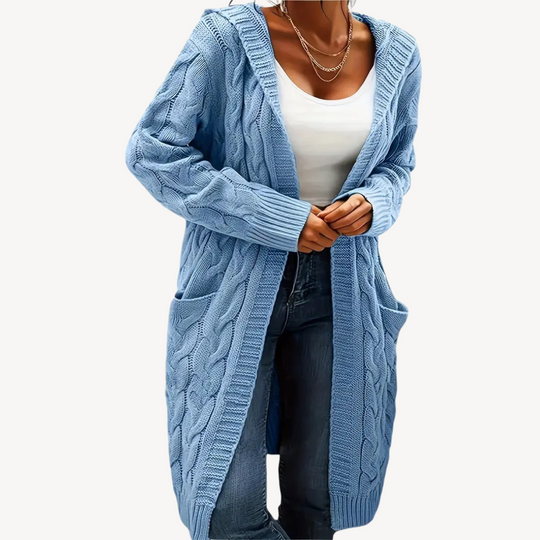 EB | Kabelstrick Kapuzencardigan