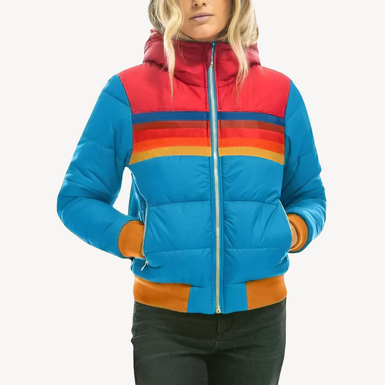 EB | Damen Pufferjacke mit Streifen