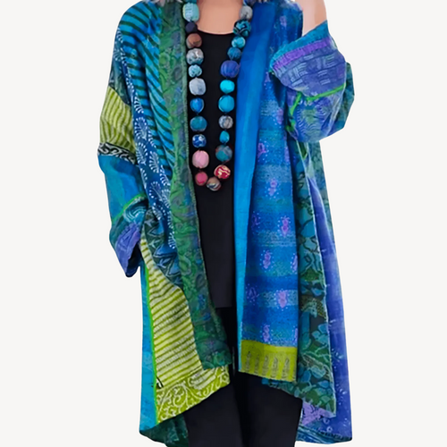 EB | Gemusterter Kimono-Cardigan für Frauen