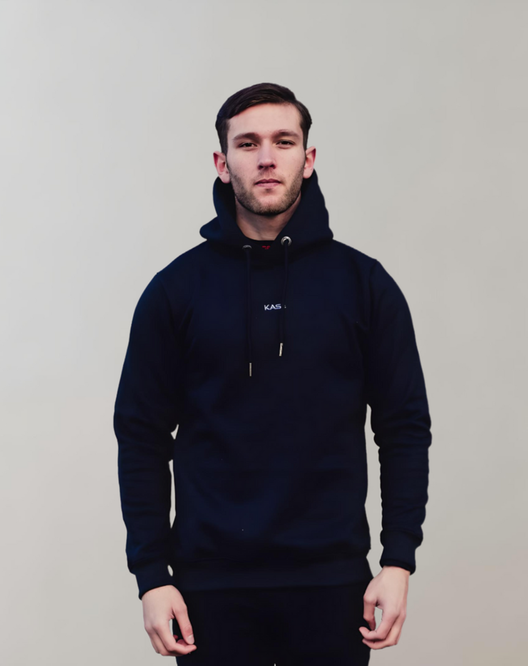 EB | Blauer Hoodie mit DNA-Druck