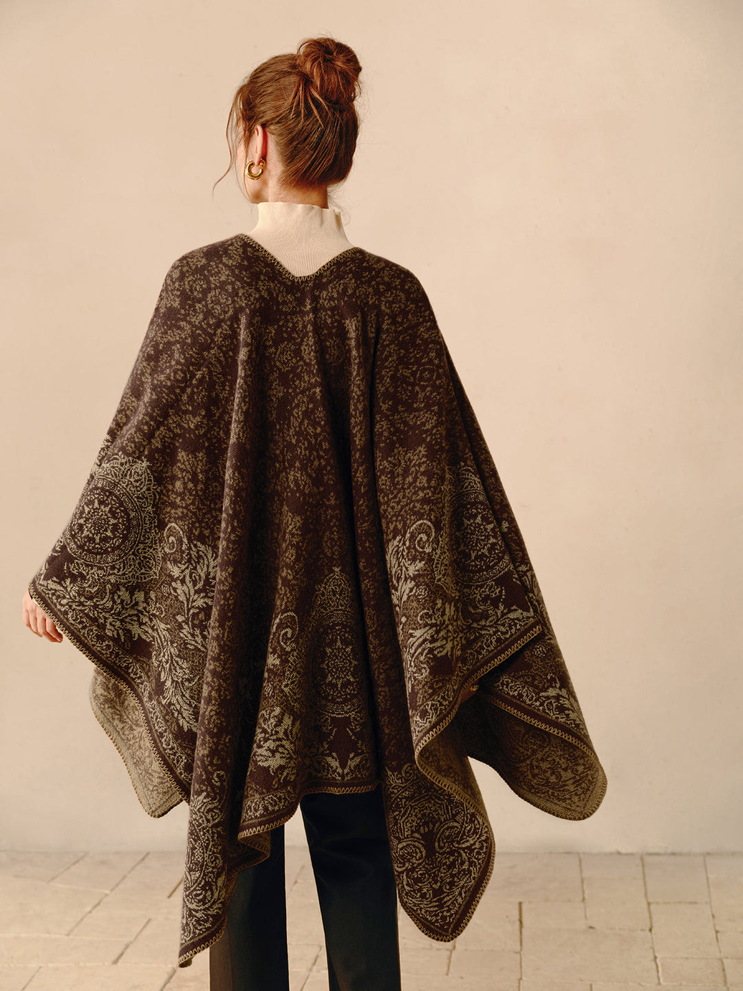 EB | Boho Doppelseitiger Poncho
