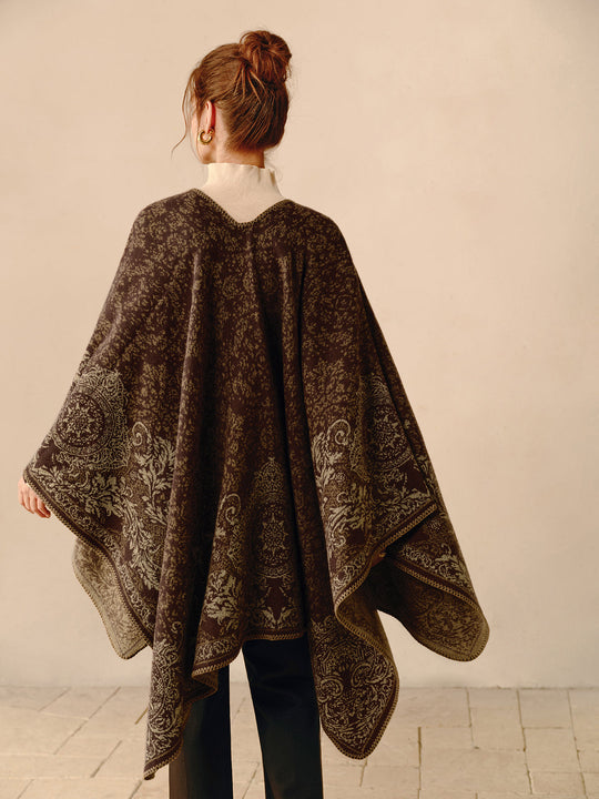 EB | Boho Doppelseitiger Poncho
